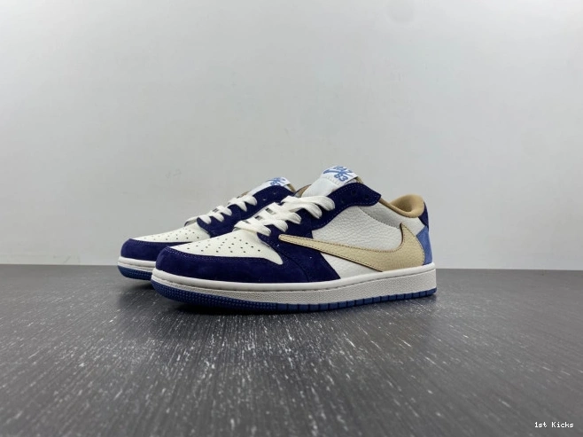 1st Kicks Shoes JORDAN X TRAVIS Comfortable SCOTT AIR CUSTOM 742 1 DM7866- 1108